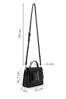 Kadın Siyah Uzun Askılı Kol Çantası | Derimod Kadın Siyah Uzun Askılı Kol Çantası | Derimod