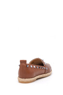 Kadın Taş Detaylı Deri Espadril | Derimod Kadın Taş Detaylı Deri Espadril | Derimod