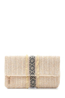 Women's Straw Portfolio Bag | Derimod Women's Straw Portfolio Bag | Derimod