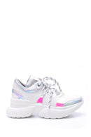 Kadın Gümüş Detaylı Sneaker | Derimod Kadın Gümüş Detaylı Sneaker | Derimod