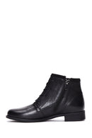 Women's Black Leather Casual Boots | Derimod Women's Black Leather Casual Boots | Derimod