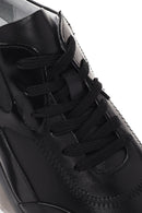 Men's Black Lace-up Leather Sneaker | Derimod Men's Black Lace-up Leather Sneaker | Derimod