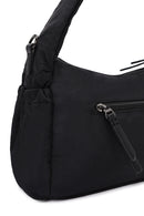 Women Black Long Strap Fabric Shoulder Bag | Derimod Women Black Long Strap Fabric Shoulder Bag | Derimod