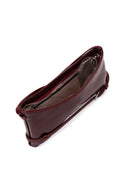 Woman Burgundy Mini Patent Leather Shoulder Bag | Derimod Woman Burgundy Mini Patent Leather Shoulder Bag | Derimod