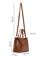 Kadın Taba Uzun Askılı Klasik Omuz Çantası | Derimod Kadın Taba Uzun Askılı Klasik Omuz Çantası | Derimod