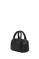 Kadın Siyah Uzun Askılı Baskılı Mini Çapraz Çanta | Derimod Kadın Siyah Uzun Askılı Baskılı Mini Çapraz Çanta | Derimod