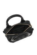 Kadın Siyah Uzun Askılı Baskılı Mini Çapraz Çanta | Derimod Kadın Siyah Uzun Askılı Baskılı Mini Çapraz Çanta | Derimod