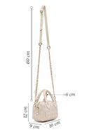 Kadın Krem Uzun Askılı Baskılı Mini Çapraz Çanta | Derimod Kadın Krem Uzun Askılı Baskılı Mini Çapraz Çanta | Derimod