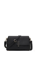 Women's Black Long Strap Classic Crossbody Bag | Derimod Women's Black Long Strap Classic Crossbody Bag | Derimod