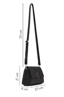 Women's Black Long Strap Classic Crossbody Bag | Derimod Women's Black Long Strap Classic Crossbody Bag | Derimod