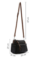 Women's Black Long Strapped Crossbody Bag | Derimod Women's Black Long Strapped Crossbody Bag | Derimod