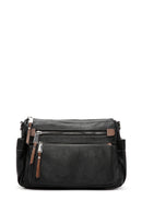 Women's Black Long Strapped Crossbody Bag | Derimod Women's Black Long Strapped Crossbody Bag | Derimod
