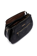 Kadın Siyah Uzun Askılı Nubuk Çapraz Çanta | Derimod Kadın Siyah Uzun Askılı Nubuk Çapraz Çanta | Derimod