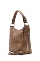 Kadın Vizon Uzun Askılı Omuz Çantası | Derimod Kadın Vizon Uzun Askılı Omuz Çantası | Derimod