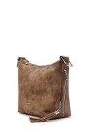 Kadın Vizon Uzun Askılı Omuz Çantası | Derimod Kadın Vizon Uzun Askılı Omuz Çantası | Derimod