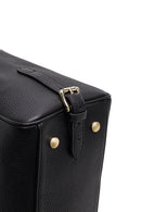 Kadın Siyah Uzun Askılı Charmlı Deri Kol Çantası | Derimod Kadın Siyah Uzun Askılı Charmlı Deri Kol Çantası | Derimod