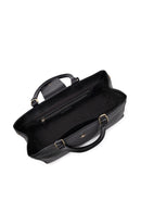 Kadın Siyah Uzun Askılı Charmlı Deri Kol Çantası | Derimod Kadın Siyah Uzun Askılı Charmlı Deri Kol Çantası | Derimod