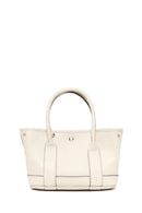 Kadın Krem Uzun Askılı Mini Deri Kol Çantası | Derimod Kadın Krem Uzun Askılı Mini Deri Kol Çantası | Derimod