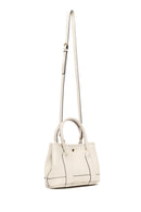 Kadın Krem Uzun Askılı Mini Deri Kol Çantası | Derimod Kadın Krem Uzun Askılı Mini Deri Kol Çantası | Derimod