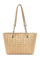 Kadın Bej Baskılı Omuz Çantası | Derimod Kadın Bej Baskılı Omuz Çantası | Derimod