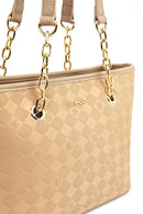 Kadın Bej Baskılı Omuz Çantası | Derimod Kadın Bej Baskılı Omuz Çantası | Derimod