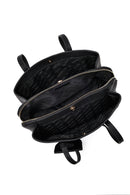 Kadın Siyah Aksesuarlı Omuz Çantası | Derimod Kadın Siyah Aksesuarlı Omuz Çantası | Derimod