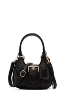 Woman Black Long Strap Mini Shoulder Bag | Derimod Woman Black Long Strap Mini Shoulder Bag | Derimod
