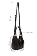 Woman Black Long Strap Mini Shoulder Bag | Derimod Woman Black Long Strap Mini Shoulder Bag | Derimod