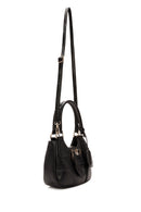 Woman Black Long Strap Mini Shoulder Bag | Derimod Woman Black Long Strap Mini Shoulder Bag | Derimod