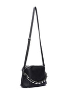 Woman Black Chain Strap Mini Crossbody Bag | Derimod Woman Black Chain Strap Mini Crossbody Bag | Derimod