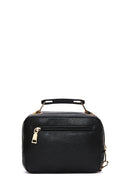 Kadın Siyah Uzun Askılı Baskılı Kol Çantası | Derimod Kadın Siyah Uzun Askılı Baskılı Kol Çantası | Derimod