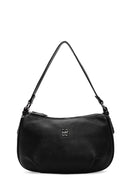 Woman Black Long Strap Casual Shoulder Bag | Derimod Woman Black Long Strap Casual Shoulder Bag | Derimod