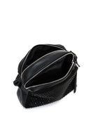 Woman Black Long Strap Stoned Crossbody Bag | Derimod Woman Black Long Strap Stoned Crossbody Bag | Derimod