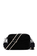 Woman Black Long Strap Stoned Mini Crossbody Bag | Derimod Woman Black Long Strap Stoned Mini Crossbody Bag | Derimod