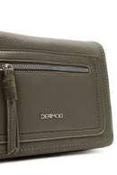 Women's Khaki Casual Crossbody Bag | Derimod Women's Khaki Casual Crossbody Bag | Derimod
