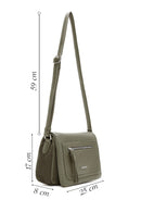 Women's Khaki Casual Crossbody Bag | Derimod Women's Khaki Casual Crossbody Bag | Derimod