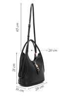 Women's Black Long Strap Shoulder Bag | Derimod Women's Black Long Strap Shoulder Bag | Derimod