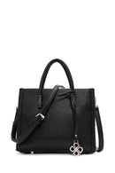 Kadın Siyah Uzun Askılı Kol Çantası | Derimod Kadın Siyah Uzun Askılı Kol Çantası | Derimod