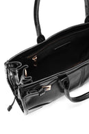 Kadın Siyah Uzun Askılı Kol Çantası | Derimod Kadın Siyah Uzun Askılı Kol Çantası | Derimod