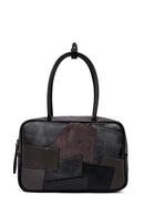 Kadın Gri Uzun Askılı Desenli Kol Çantası | Derimod Kadın Gri Uzun Askılı Desenli Kol Çantası | Derimod