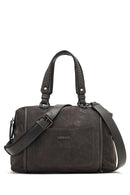 Kadın Gri Uzun Askılı Süet Kol Çantası | Derimod Kadın Gri Uzun Askılı Süet Kol Çantası | Derimod