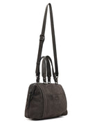 Kadın Gri Uzun Askılı Süet Kol Çantası | Derimod Kadın Gri Uzun Askılı Süet Kol Çantası | Derimod