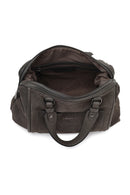 Kadın Gri Uzun Askılı Süet Kol Çantası | Derimod Kadın Gri Uzun Askılı Süet Kol Çantası | Derimod