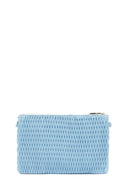 Woman Blue Long Chain Strap Printed Clutch Bag | Derimod Woman Blue Long Chain Strap Printed Clutch Bag | Derimod