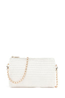 Kadın Krem Uzun Zincir Askılı Baskılı Portföy Çanta | Derimod Kadın Krem Uzun Zincir Askılı Baskılı Portföy Çanta | Derimod
