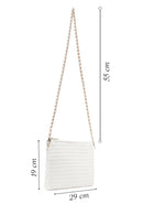 Kadın Krem Uzun Zincir Askılı Baskılı Portföy Çanta | Derimod Kadın Krem Uzun Zincir Askılı Baskılı Portföy Çanta | Derimod