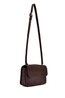 Kadın Kahverengi Uzun Askılı Baskılı Çapraz Çanta | Derimod Kadın Kahverengi Uzun Askılı Baskılı Çapraz Çanta | Derimod