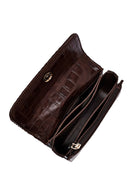 Kadın Kahverengi Uzun Askılı Baskılı Çapraz Çanta | Derimod Kadın Kahverengi Uzun Askılı Baskılı Çapraz Çanta | Derimod