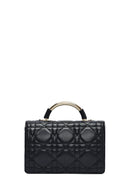 Woman Black Long Strap Mini Quilted Crossbody Bag | Derimod Woman Black Long Strap Mini Quilted Crossbody Bag | Derimod