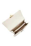 Woman Cream Long Strap Mini Quilted Crossbody Bag | Derimod Woman Cream Long Strap Mini Quilted Crossbody Bag | Derimod